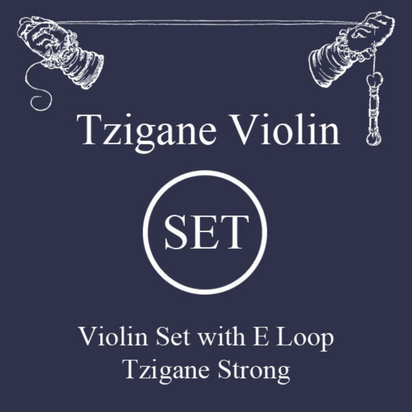 Larsen Tzigane Multifilament Strong Set 4/4 E oțel buclă