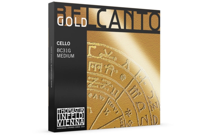 Corzi violoncel Thomastik  Belcanto Gold Mediu BC31G