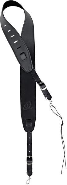 Ortega Banjostrap Leather Black
