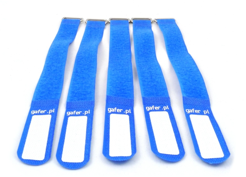 GAFER.PL Tie Straps 25x400mm 5 pieces blue