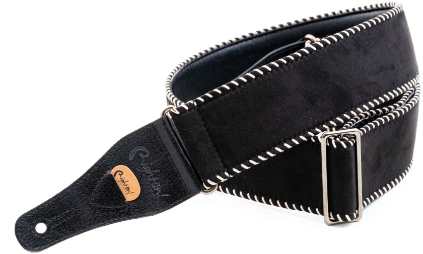 RightOn Yeehaw Black Guitar Strap