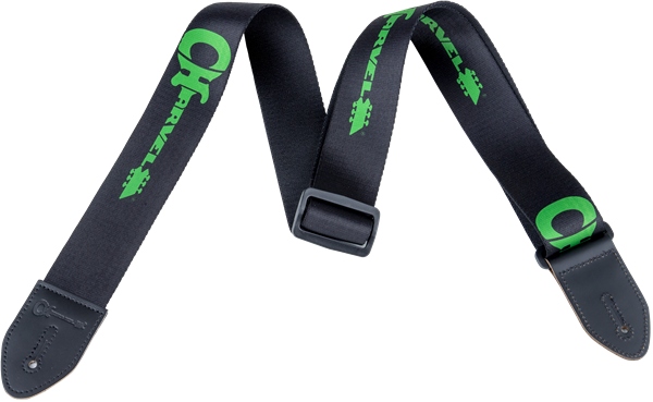 Chauvet Charvel Strap Black with Green Logo