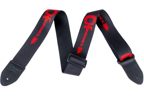 Chauvet Charvel Strap Black with Red Logo