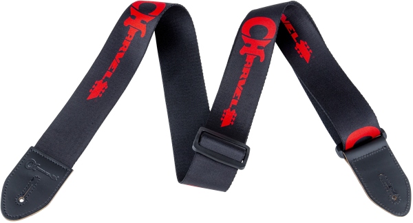 Chauvet Charvel Strap Black with Red Logo