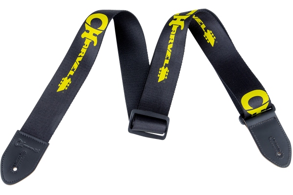 Chauvet Charvel Strap Black with Yellow Logo