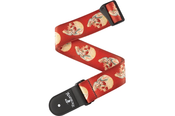 Alchemy Guitar Strap Live Life Skull