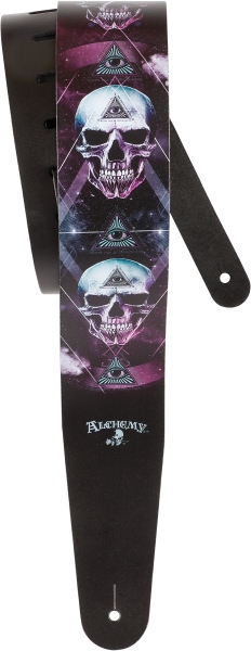 Daddario Alchemy Leather Guitar Strap Dark Synth