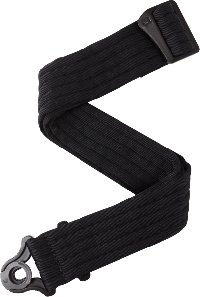 Daddario Auto Lock Guitar Strap Black Padded Stripes