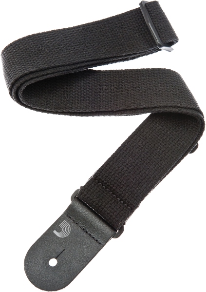 Daddario Cotton Guitar Strap Black