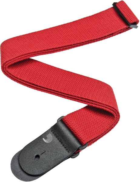 Daddario Cotton Guitar Strap Red