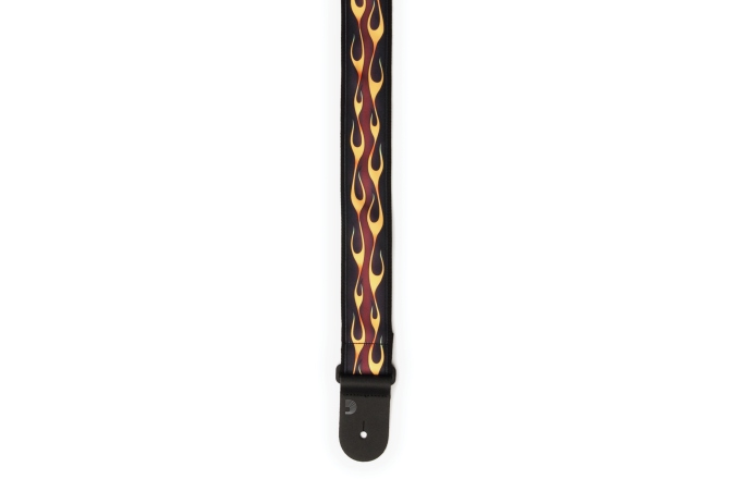 Curea chitară Daddario Hot Rod Flame Guitar Strap Red
