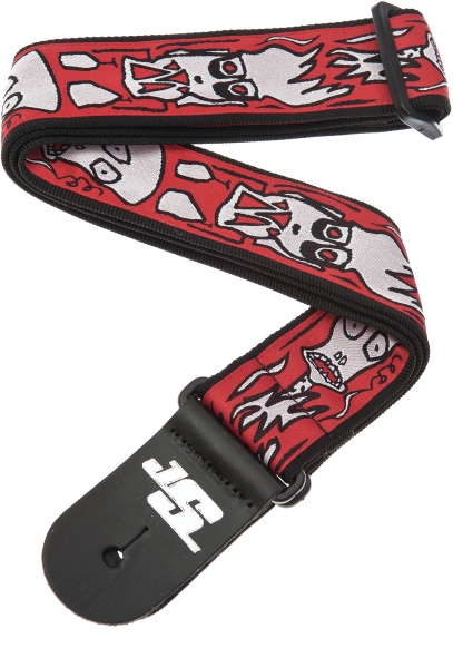 Daddario Joe Satriani Guitar Strap Up in Flames