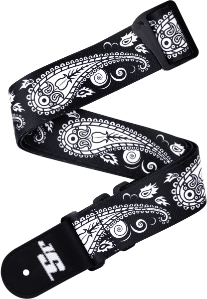 Daddario Joe Satriani Swivel Guitar Strap Black Paisley