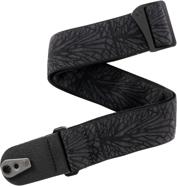 Daddario Pad Lock Woven Guitar Strap Lightning Black Tubular