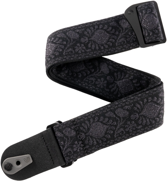 Daddario Pad Lock Woven Guitar Strap Monterey Black Tubular