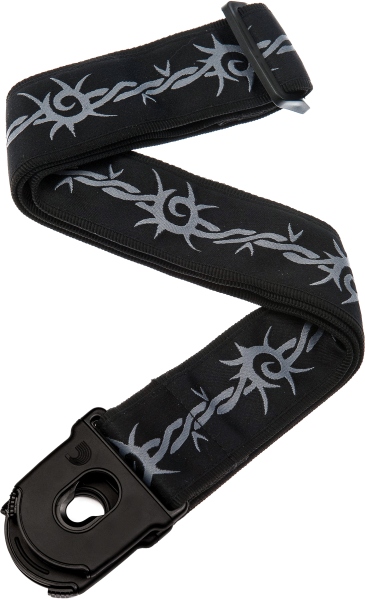 Daddario Planet Lock Guitar Strap Barbed Wire