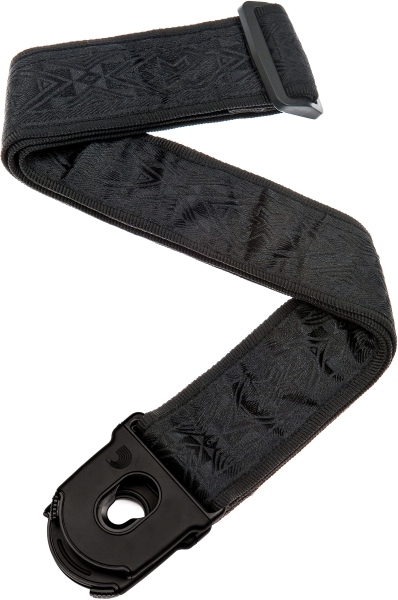Daddario Planet Lock Guitar Strap Black Satin