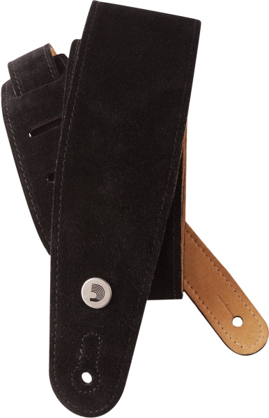 Daddario Suede Guitar Strap Black
