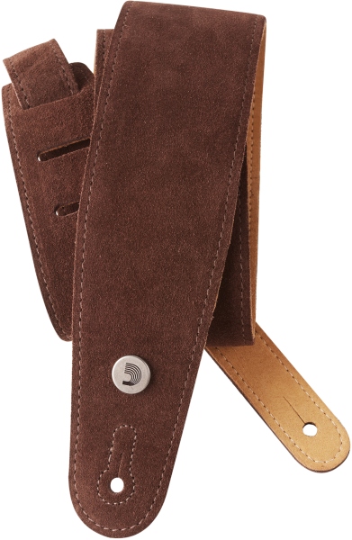 Daddario Suede Guitar Strap Cognac