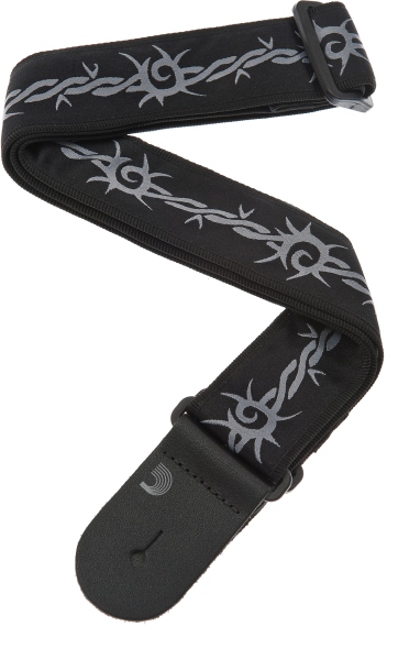 Daddario Woven Guitar Strap Barbed Wire