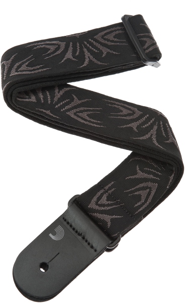 Daddario Woven Guitar Strap Black/Grey Tattoo