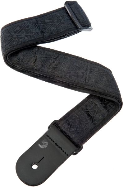 Daddario Woven Guitar Strap Black Satin
