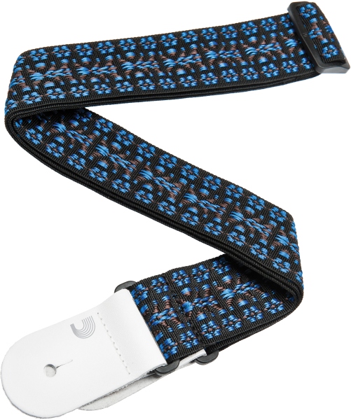 Daddario Woven Guitar Strap Hootenanny Blue/Black