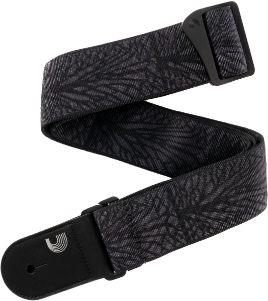 Daddario Woven Guitar Strap Lightning Black Tubular