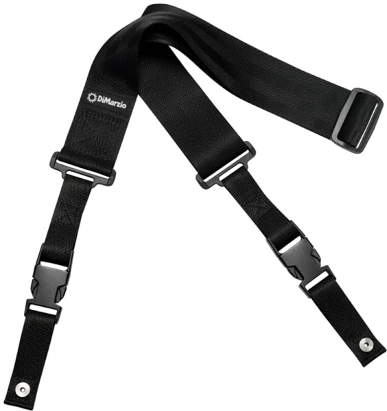DiMarzio DD 2200BK 2 Inch Nylon ClipLock Black
