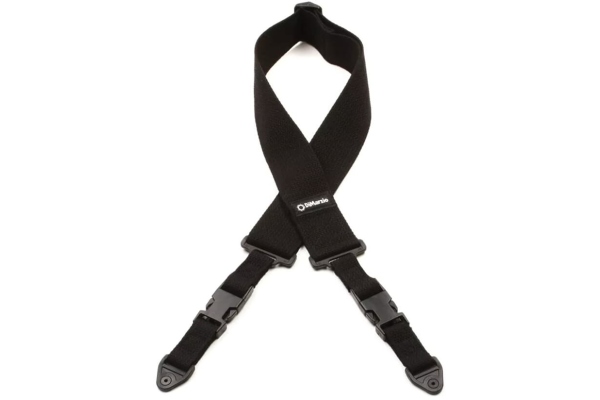 DiMarzio DD 2200CBK Clip Lock Strap Cotton Black