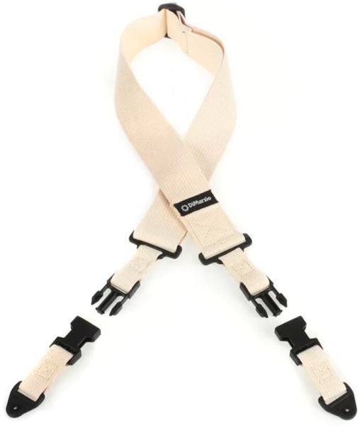 DiMarzio DD 2200CN Clip Lock Strap Cotton Natural