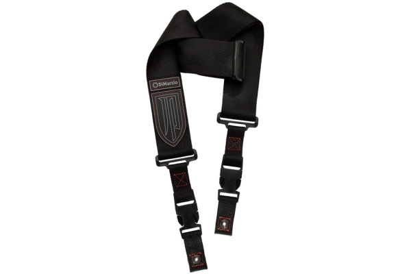 DiMarzio DD 2200JPBKRD Clip Lock Strap Nylon Black/Red