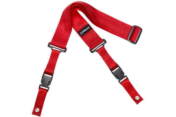 DiMarzio DD 2200RD Clip Lock Strap Nylon Red
