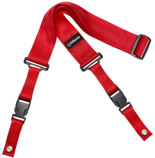 DiMarzio DD 2200RD Clip Lock Strap Nylon Red