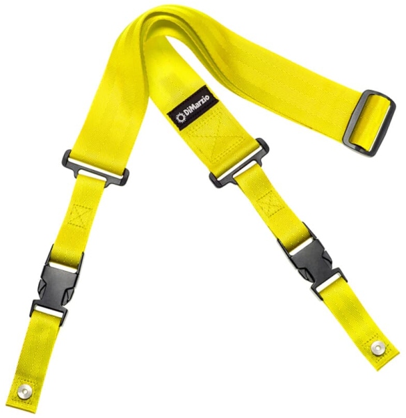 DiMarzio DD 2200Y Clip Lock Strap Nylon Yellow