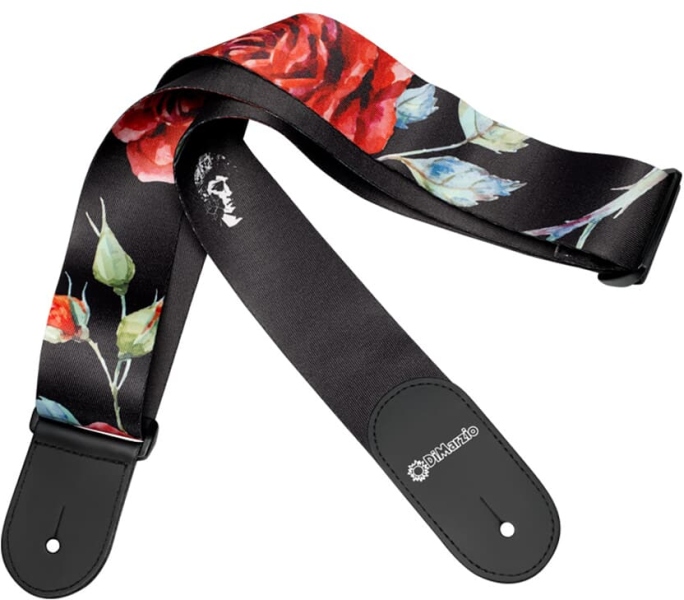 DiMarzio DD 3146 Polyphia Floral Muse Black Standard Strap