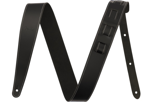 2'' Essentials Leather Strap Black