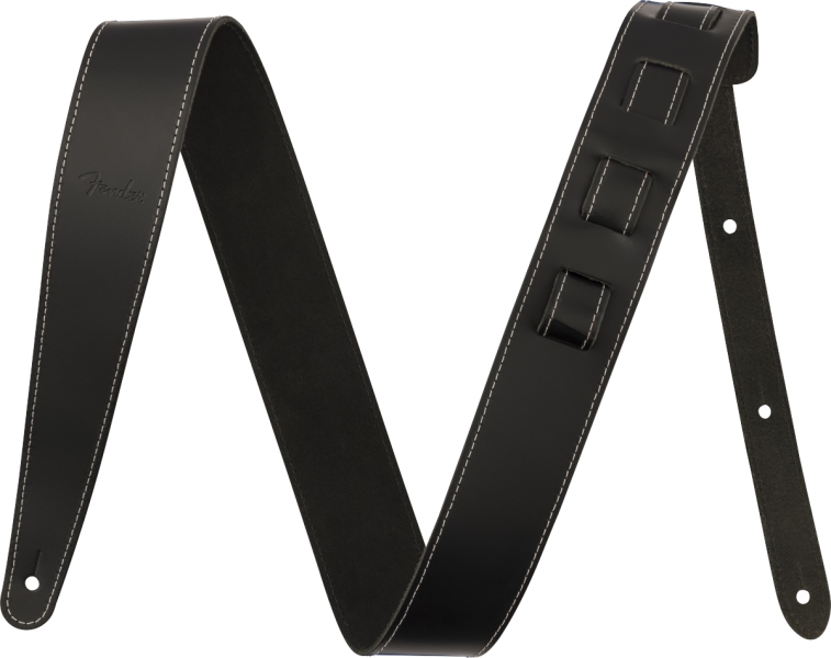 Fender 2'' Essentials Leather Strap Black