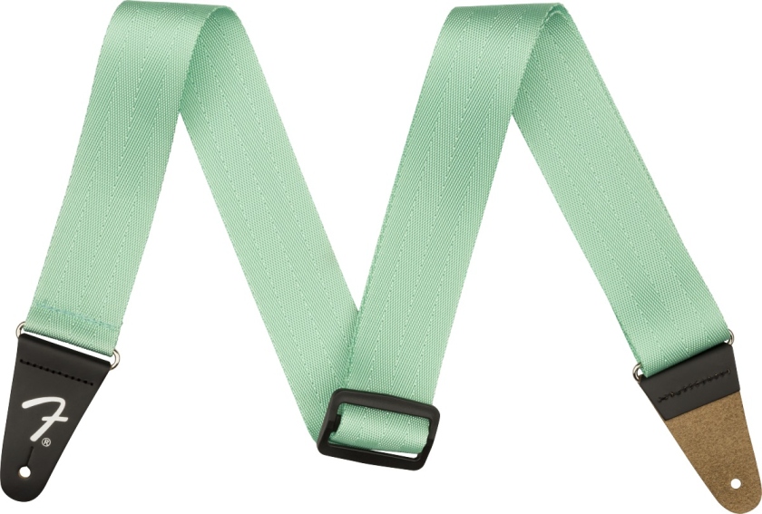 Fender Am Pro Seat Belt Strap Mystic Surf Green