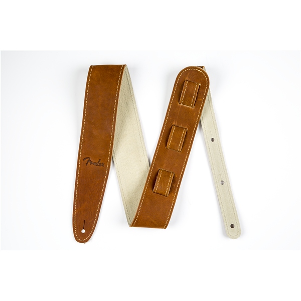 Fender Ball Glove Leather Strap Brown 2.5