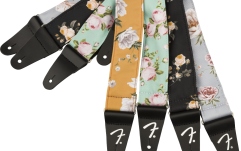 Curea chitară Fender Floral Strap Gray 2"
