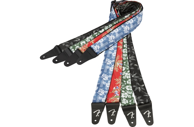 Curea chitară Fender Hawaiian Strap Blue Floral 2"