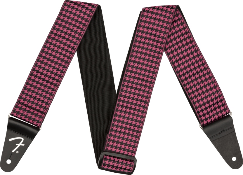 Fender Houndstooth Jacquard Strap Pink 2
