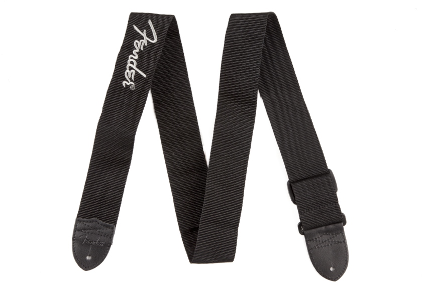 Fender Logo Strap Black/Gray Logo 2