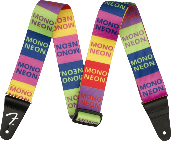 Fender MonoNeon Logo Strap Multi-Color 2''