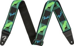 Curea chitară Fender Neon Monogrammed Blue and Green 2"
