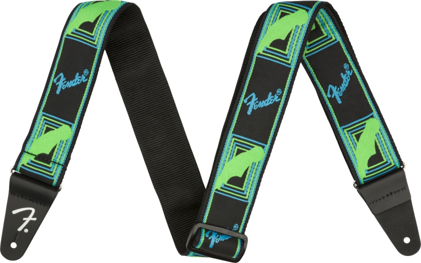 Fender Neon Monogrammed Blue and Green 2