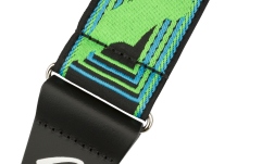 Curea chitară Fender Neon Monogrammed Blue and Green 2"