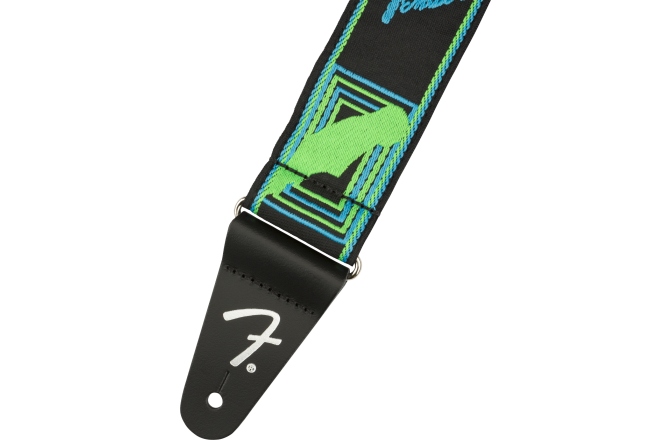 Curea chitară Fender Neon Monogrammed Blue and Green 2"