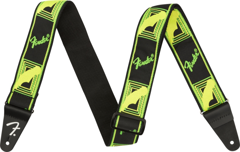 Fender Neon Monogrammed Green and Yellow 2